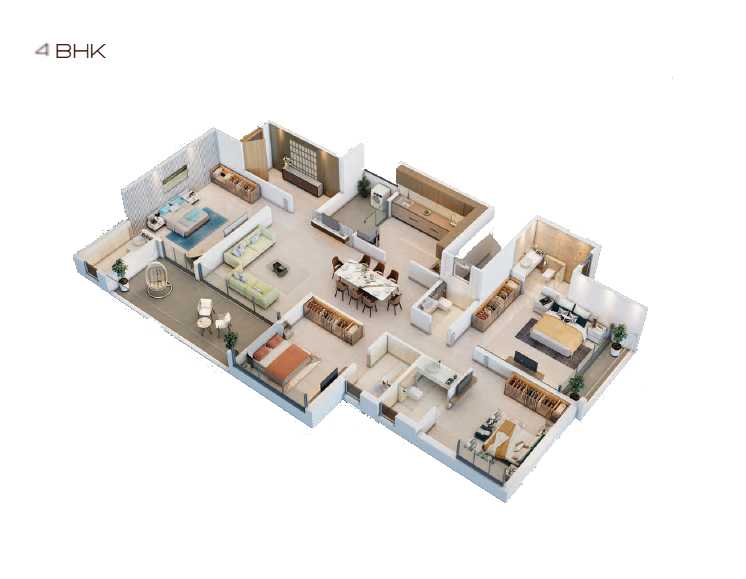 4 BHK Floor Plan